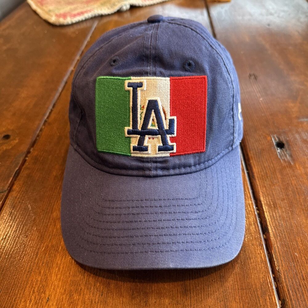 New Era Los Angeles Dodgers Mexican Flag Mexico 9TWENTY Blue Adjustable Cap